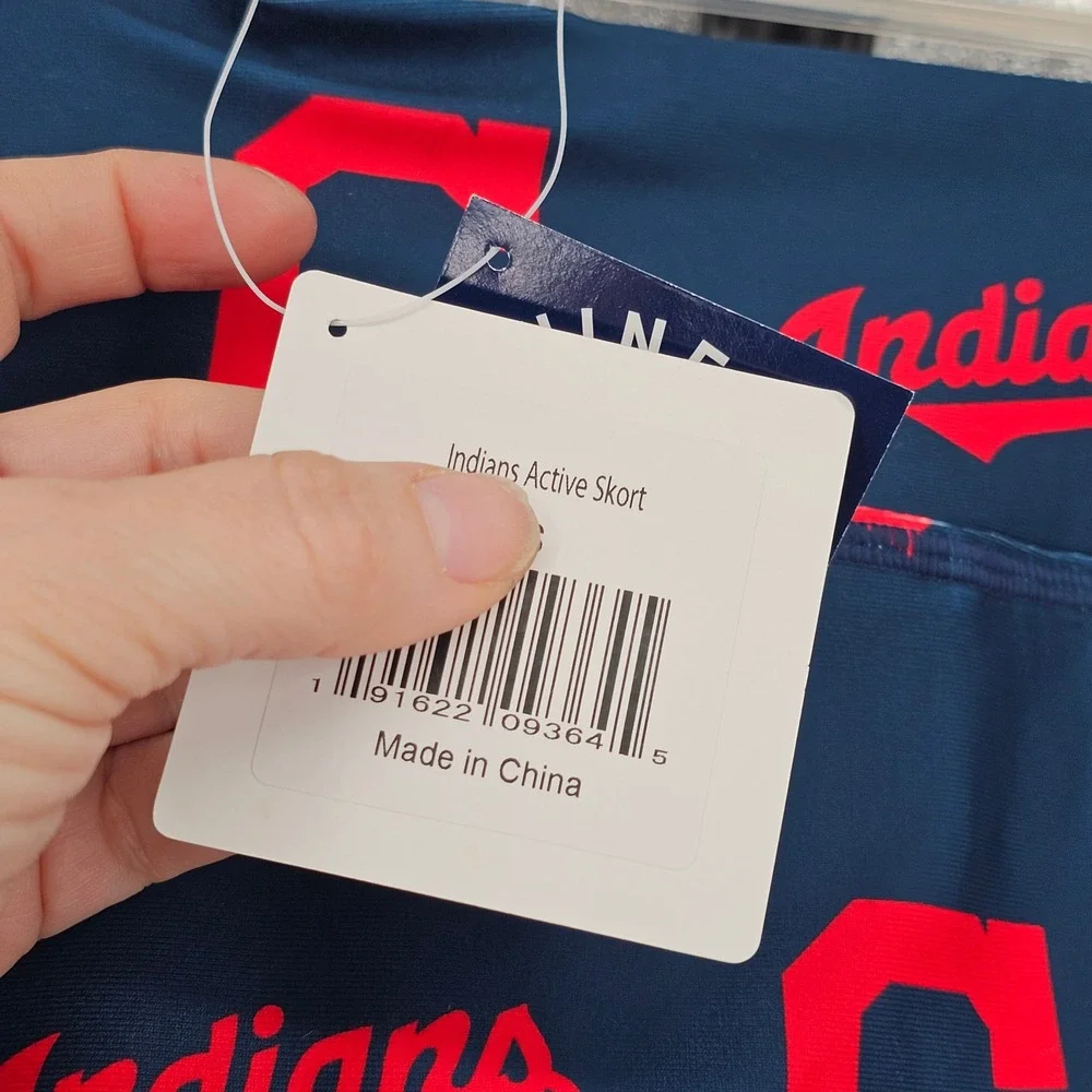 Loudmouth Cleveland Indians Active Skort S Navy MLB Logo Golf Skirt‎ Deadstock